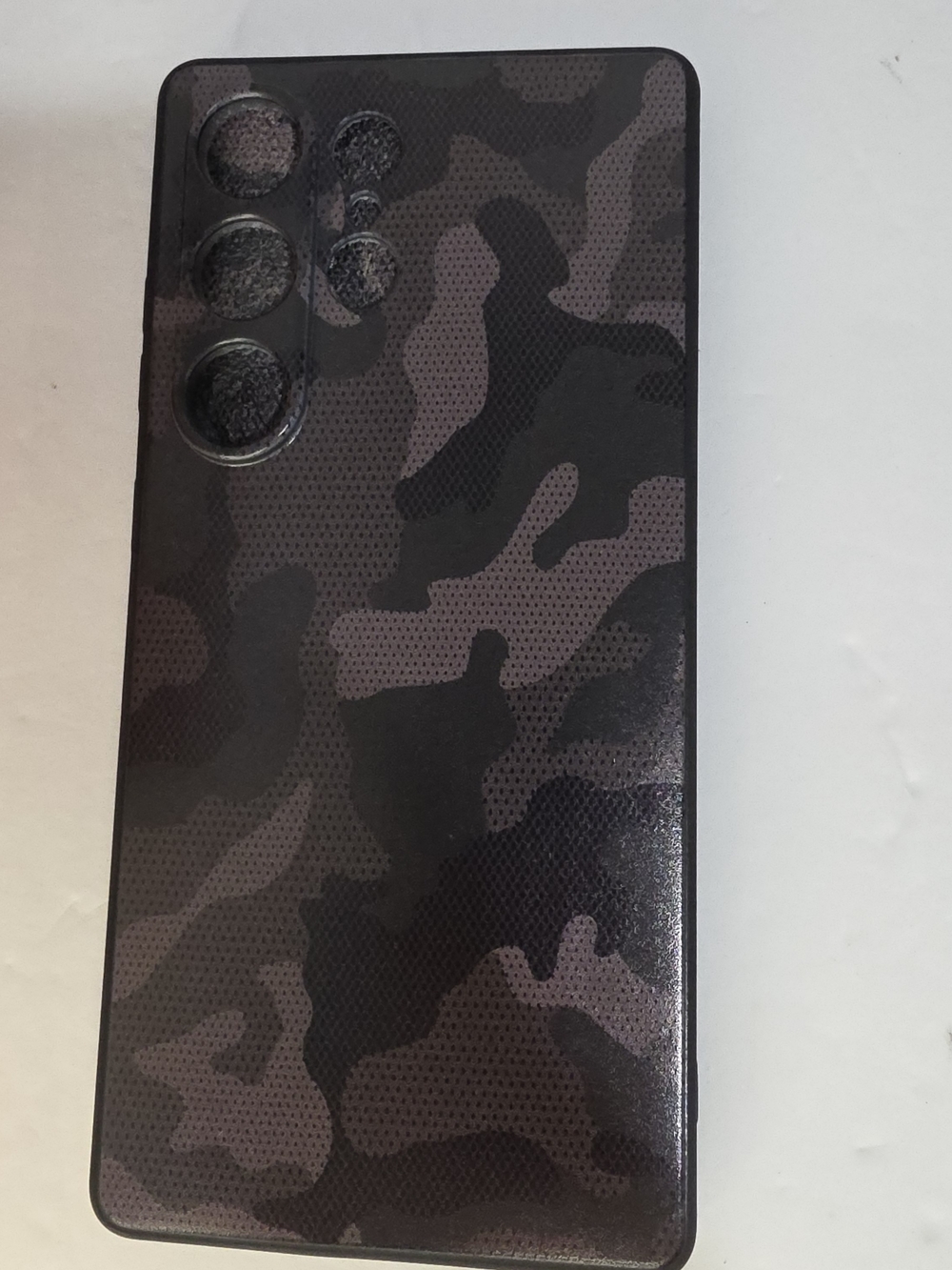 Samsung Galaxy S25 Ultra Black Camo Protective Phone Case - Unbranded